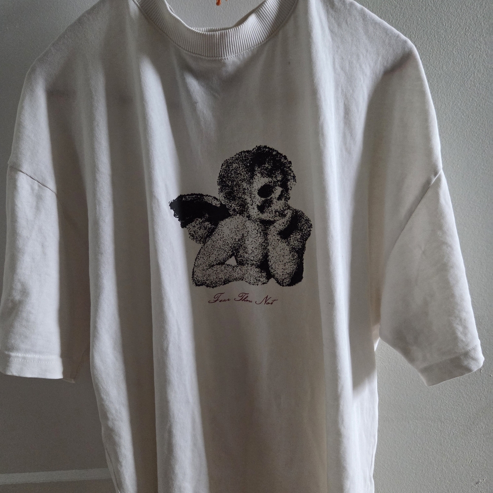 Darc Sport White Short Sleeve Tee with Black Graphic
